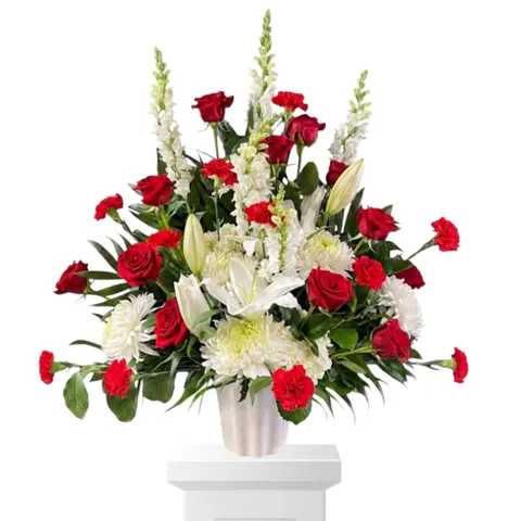 Red and White Piece