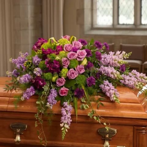 Reflections of Gratitude Casket Piece