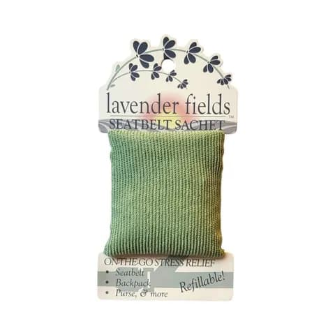 LAVENDER FIELDS SEATBELT SACHET SAGE
