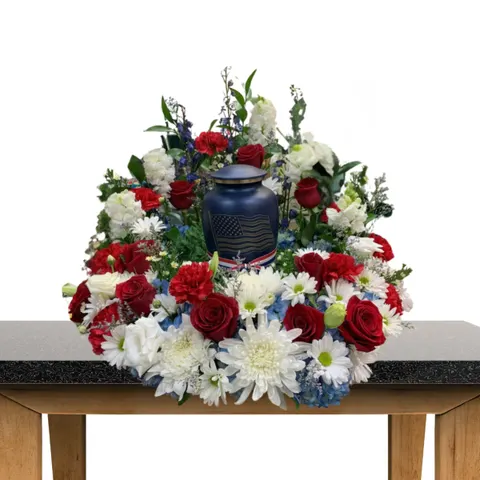 CREMATION WREATH-PATRIOTIC