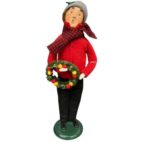 Byers' Choice Miller Man W/Wreath