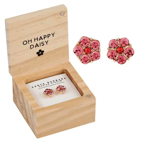 Treasure Box Earrings- Daisy